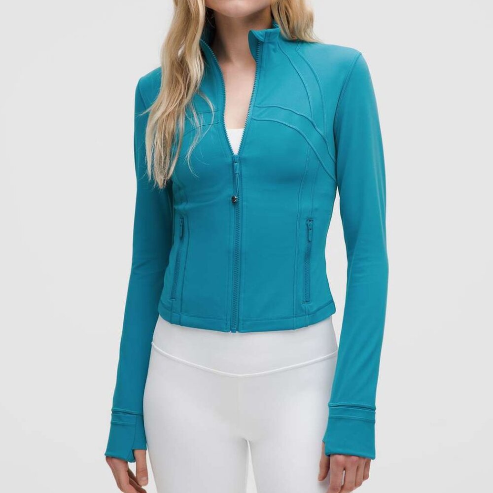 Lululemon Define Cropped Hawaiian Blue Jacket Size 4 RARE - 2025 Release Nulu